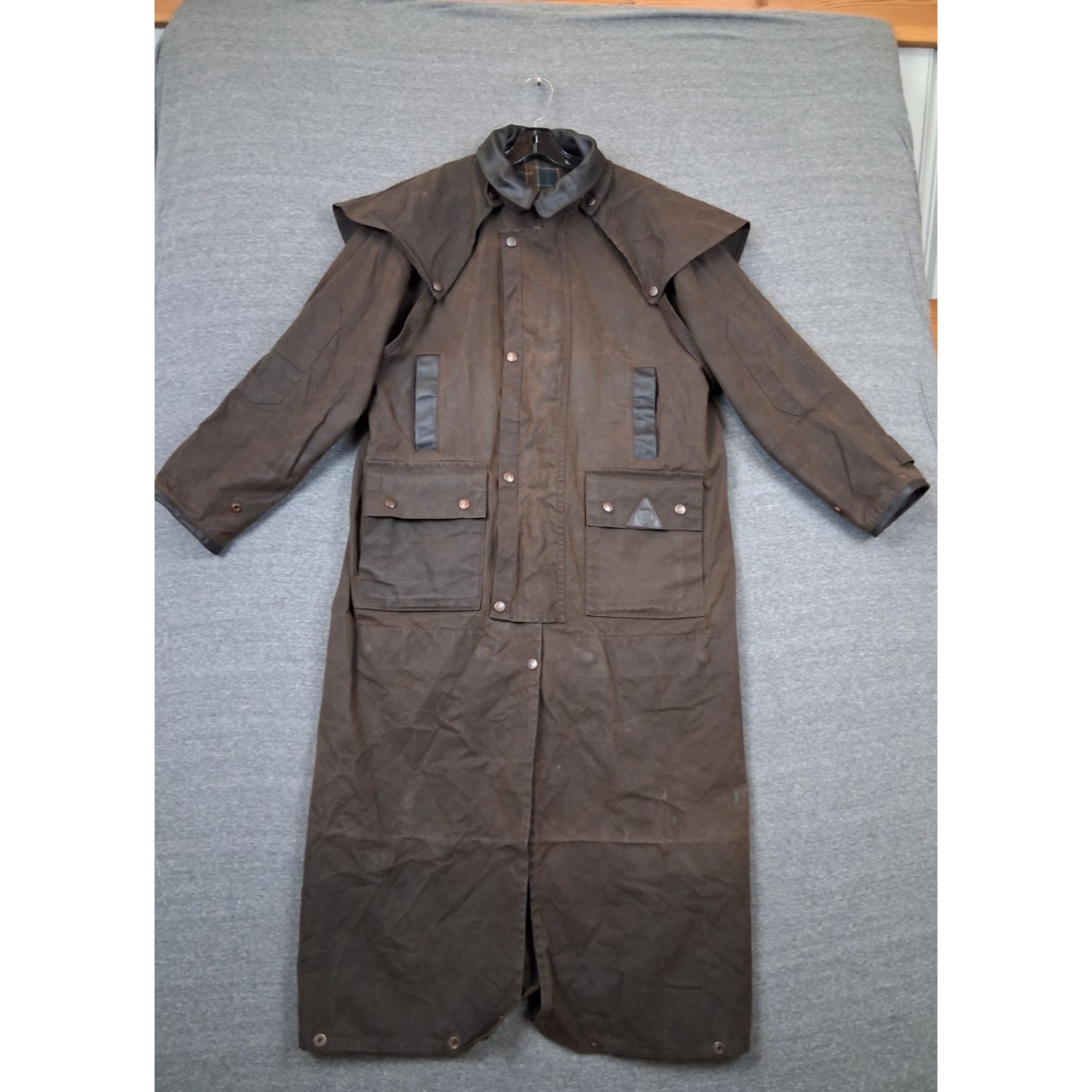 Outback Survival Gear Coat Xs Brown Trench Oilskin Duster Drover Australian